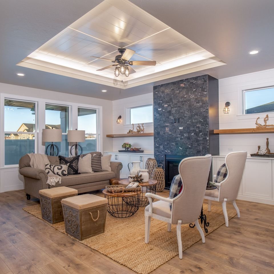 Living Room Featured Remodeling and Additions in Middleton, ID